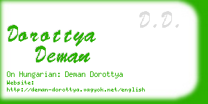 dorottya deman business card